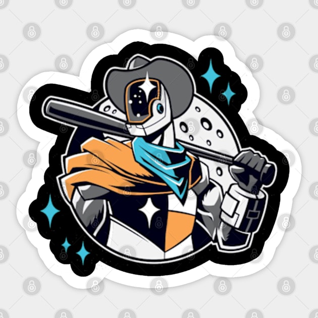 Sugar Land Space Cowboy "Mascot" Sticker by Dizzy One